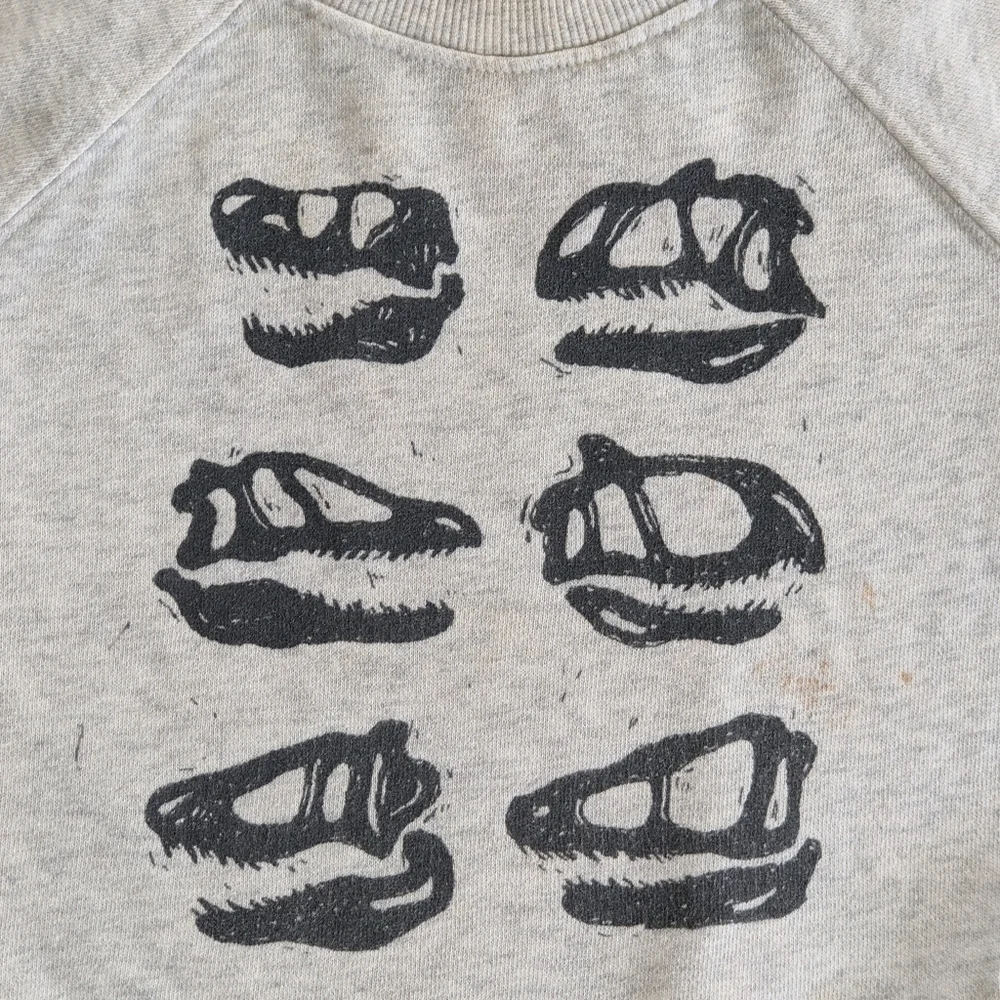 Jumping Beans 3T Softest Fleece Dinosaur Gray Sweatshirt
